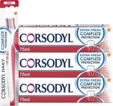Image of Corsodyl Complete Protection Bundle: 3X Complete Protection Extra Fresh Toothpa