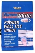Image of 3x Everbuild Forever White Powder Wall Tile Grout 3kg - EVBFWGROUT3