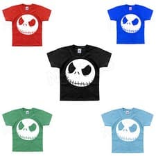 Image of Nightmare Before Christmas Jack Inspired Funny Kids T-Shirt 1-2 to 14-15 Years