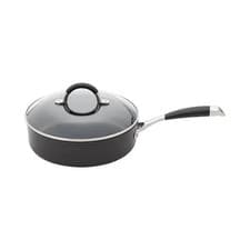 Image of Stellar Saute Pan - Verve range, 24cm Non-Stick, Black Aluminium, Soft Grip