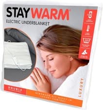 Image of STAYWARM Double Electric Underblanket – 2 Heat Settings, Washable