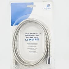 Image of Croydex Amalfi Reinforced Stainless Steel Shower Hose 1.5m