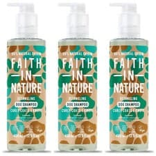 Image of Faith In Nature Natural Coconut Dog Shampoo, 400ML X (3 BOTTLES)