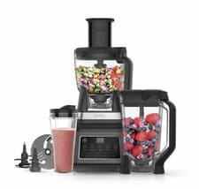 Image of Ninja 3-in-1 Food Processor & Blender with 5 Automatic Programs. Black BN800UK