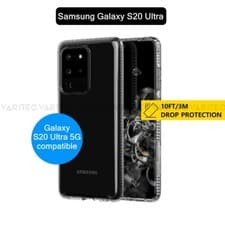 Image of Tech21 Tough Clear Phone Case Back Cover Hard Shell for Samsung Galaxy S20 Ultra