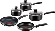 Image of Tefal 5-Piece Non-Stick Set with Thermo-Spot: 3 Saucepans + 2 Frying Pans