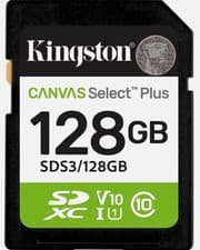 Image of Kingston Canvas SD Card 128GB SDS3 NEW SPEED! 150Mb/s Class 10 UHS-I SDXC V10