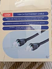 Image of Logik Cat6 Ethernet Cable - 10M 250MHz 10Gb cat5/5e and cat 3 compatible