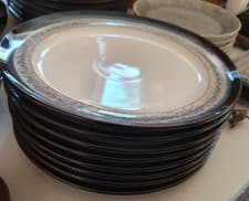 Image of Denby Halo Large / Dinner Plates 11”/ 28 cm. Unused superb quality -8 available