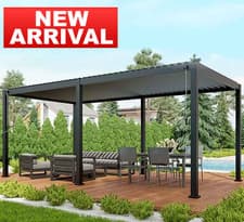 Image of Mirador 10ft x 20ft (3m x 5.9m) Louvered Aluminium Pergola