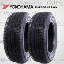Image of 2X New 195 55 16 Yokohama BluEarth-Es ES32 87V *A WET GRIP (2 Tyres)