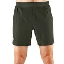 Image of Under Armour Stretch Training Shorts Mens Size 3XL Lined Olive Green/Black