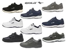 Image of Mens Gola Belmont Trainers Wide Fit E Active Casual Leather Shoes Sizes 7-15