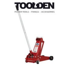 Image of Sealey 3010CX Trolley Jack 3tonne Standard Chassis with Axle Stands (Pair) 3tonn