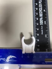 Image of 15mm plastic pipe clips