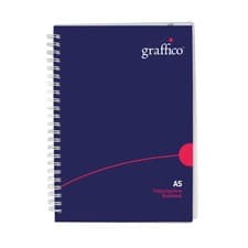 Image of Graffico Polypropylene Wirebound Notebook 140 Pages A5 EN08822