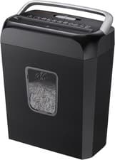 Image of Cross Cut Shredder 6 Sheets, P4 5x14mm, 13L Bin, Safe Home Office