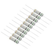 Image of 10Pcs 5W 0.5 Ohm 5% Tolerance Carbon Film Resistor, Axial Lead Resistors Kit