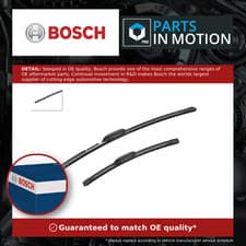 Image of 2x Wiper Blades (Pair) Flat Aero type A819S 3397014819 Bosch Aerotwin 650/425mm
