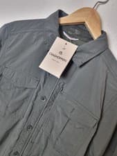 Image of Craghoppers NosiLife Adventure Short Sleeve Shirt, Mens Small, Dark Khaki, BNWT