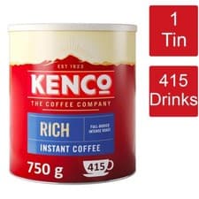 Image of Kenco Rich Roast Instant Coffee Tin 1 x 750g - 415 Servings