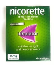 Image of Nicorette Inhalator Starter Pack 15mg 4 Cartridges Smoking cessation