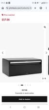 Image of Brabantia Fall Front Black Bread Bin.