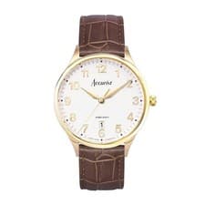 Image of Accurist Classic Brown Leather Strap Watch Model 73001
