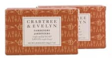 Image of Crabtree & Evelyn Gardeners Scented Soap Duo 400g ( 2 x 200g )Triple-Milled