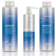 Image of Joico Moisture Recovery Shampoo 1000ml, Conditioner 1000ml, Treatment Balm 500ml