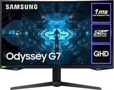 Image of Samsung Odyssey G7 LC27G75TQSPXXU 27" 1000R Curved Gaming Monitor