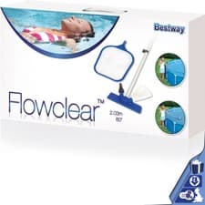 Image of 80" Bestway Swimming Pool Cleaner Kit Water Vacuum Hand Held Skimmer Maintenance