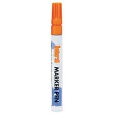 Image of Pack Of 3 Ambersil Orange Acrylic Paint Marker Pen 3mm Fibre Nib 20383
