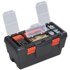 Image of Dekton 19 Inch Tool Box With Tray Lid Storage And Strong Handle
