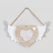 Image of 3' x 3' - Thoughts of You Hanging Heart Frame with Wings