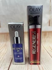 Image of Olay Regenerist Retinol 24 NIGHT Serum1 x 40ml & Day Cream 1x 50ml Sealed