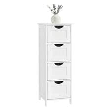 Image of Bathroom Storage Cabinet 4 Drawer Freestanding Storage Unit Bedroom Kitchen