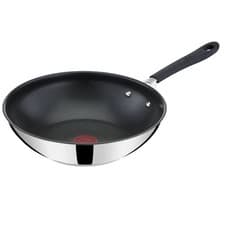 Image of Tefal Jamie Oliver 28cm Wok Induction Stainless Steel Non-Stick Dishwasher Safe