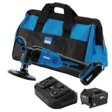 Image of Draper D20 20V Dual Action Polisher Kit 125mm 2x 3.0Ah Batteries Fast Charger