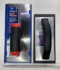 Image of New Vitrex Pro Square Notch 4mm x 4mm Tile Adhesive Trowel & Grout Float