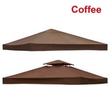 Image of 3x3m Gazebo Top Cover Roof 1 Tier 2 Tier Canopy Tent Replacement Fabric Pavilion