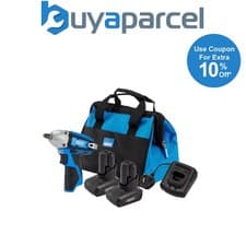 Image of Draper 30604 12V Impact Wrench Kit, 2 x 4.0Ah, 1 x Fast Charger, 1 x Tool Bag