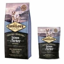 Image of Carnilove Puppy Food Salmon & Turkey Grain Potato Free Dry Dog Feed 1.5kg 12kg