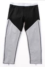 Image of Calvin Klein Performance Black & Silver Compression Running Tights Men's NWT