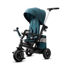 Image of Kinderkraft EasyTwist Tricycle Midnight Green 360 Seat Folding Push Bike Trike