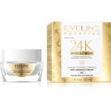 Image of Eveline Prestige 24k Snail Caviar Luxury Firming Anti Wrinkle Day Cream 50ml