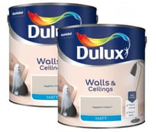 Image of Dulux Walls & Ceilings Matt Emulsion Paint - Egyptian Cotton - 5 litre