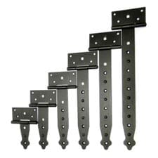 Image of Tee Hinge Heavy Duty Strap T Hinge, Black