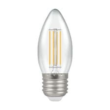 Image of Candle 5 = 40 Watt Clear E27 / ES LED Dimmable 4000k cool white Crompton 15548-1