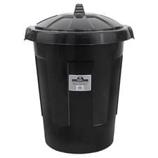Image of 80L Extra Large Dustbin 80 Litre Plastic Round Rubbish Bin Storage Waste + Lid